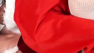 Santa home from work