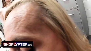 Shoplyfter - mind-blowing teenage stunner and her hot stepmother caught shoplifting and get strip searched in the backroom