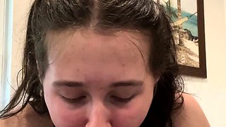 Lovely Amateur teen brunette masturbating outdoor