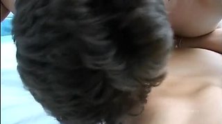 Amateur Brunette MILF Takes a Big Young Cock