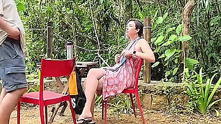 The Girl at the Campsite Agreed to Give a Blowjob and Ride Hard.