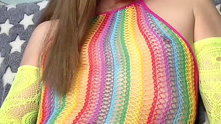 Sissy Cums in Her Mouth
