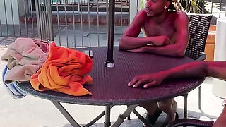 Sexy Swinger Ireland Rose Gets Picked up at the Pool & Fucked by Two Black Cocks