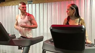 Hot Tattooed Gym Girl Gets Fucked Hard in Anal and Facial