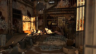 Futanari Taryn Claims Her Toy in Desert Wreckage Shelters