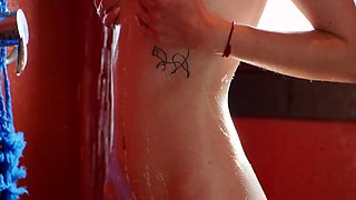 Steamy Shower Seduction: Amber's Naughty Solo Play