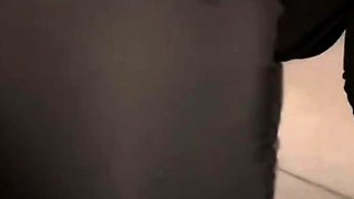 Fucked a hot stepmother in overalls and cum in her mouth
