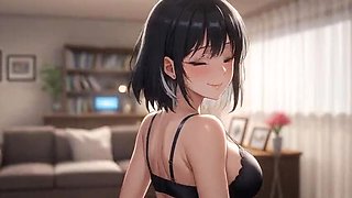 Reina JOI: Big Tit Anime Girl Banana Tease & Hard Dildo Ride