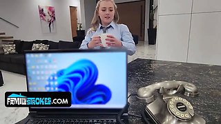 His naughty daughter-in-law knows the best secretaries nail their bosses while they work