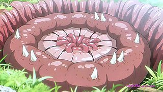 Frieren gets wrecked by tentacle cock until she overflows