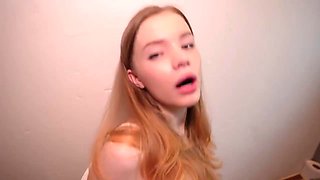 Redheads Pretty Baby Yanked from Condom in Restaurant Public Toilet