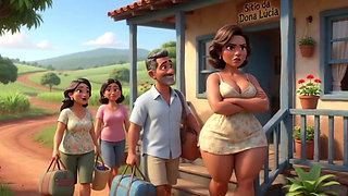 Unexpected Passion Awakens Grumpy Mother-in-law During Countryside Getaway Trip - Ai Generated