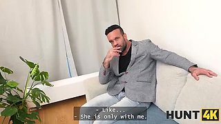 HUNT4K - Blonde Cutie Can't Resist Stranger's Big Cock On The Street