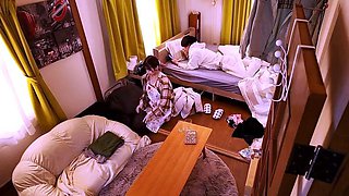 Asian masseuse fetish babe gives blowjob to her lucky client