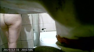 spying big ass shower