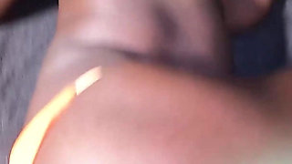 Quicky Pussy Unload Ebony Girlfriend Creampied
