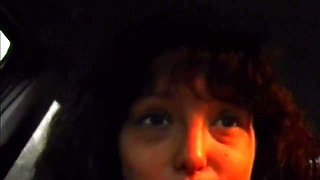 Horny MILF Stuffing Huge Dildo in Highway Adventure