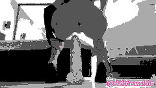 Ass Riding a Dildo From a Subscriber