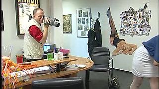 Blonde mature gets doggystyled at the casting