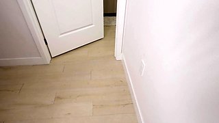 Bald dude fucks sweet brunette hardcore after hot blowjob