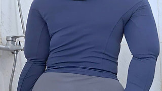 Asian MILF Washes off Her Sweat After Fitness at the Gym - Minokiiko