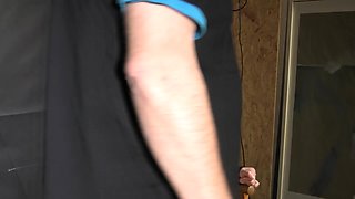 Alice Taped To A Chair And Tapegagged In Shiny Nylon Downjacket