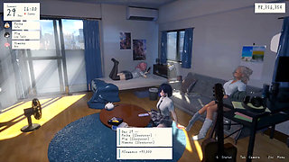 Hentai Game - Pink Hair Gyaru Sex Scenes 2 - Summer Hangout Spot Secret After College Spent with Gyarus