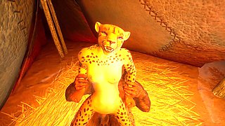 Animated, hard fuck, huge monster cock
