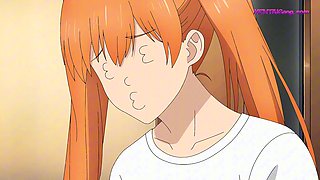 Big-titted amazon bounces on small guy until she milks him