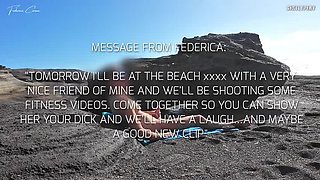 Beach Dick Flash For Two Girls: Fede's Spicy Beach Encounter With My Big Cock