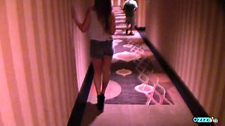 Mia Cold Seduces Stranger for Deep-Throat Blowjob and Cum Swallow