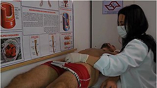 Nurse Gets Excited By Patients Erection