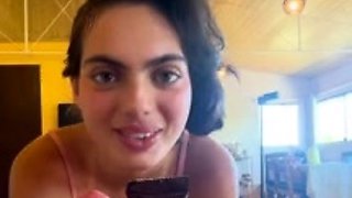 Pov handjob and blowjob with a brunette fox