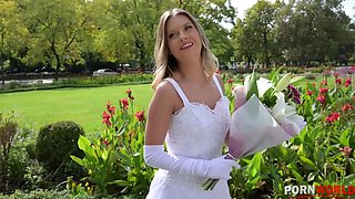 Rebecca Volpetti In Bride Enjoys Anal Fucking From Photog
