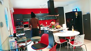 The Grandma's Place Is in the Kitchen! White Granny Is Fucked by BBC in Her Kitchen