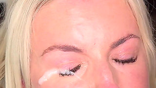 Blonde MILF Emily Walters' Post Huge Facial Cum Walk