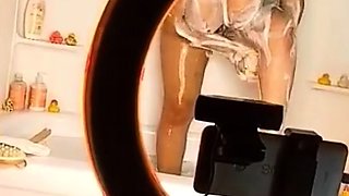 Big boobs milf masturbates with her dildo