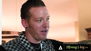 Rebellious Tattooed Stud Openly Flirts With Stacked Hot Stepmom Katie Morgan