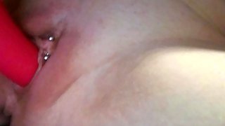 Close up anal toying