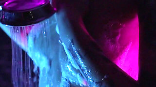 Anal Fisting and Riding Monster Dildo in the Shower