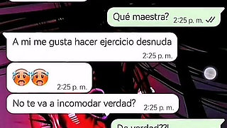 Hot Chat with My Teacher to Pass Her Course - Nati Sweet - Natasha Caseros