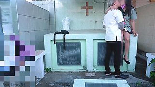 Teacher and Student Cemetery Risky Sex