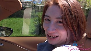 Outdoor foreplay ends with Ava Davis being fucked in HD POV