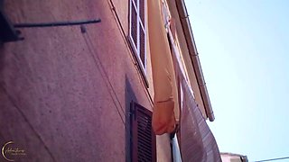 French Young Hairy Andra Pounded Everywhere in House with Cum Swallow