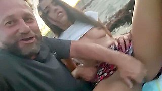 Rachel Rivers - Sex On The Sand With Hot Young Petite Rachel River With Original Sucked And Fucked Great