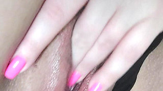 Fingering dripping wet pussy