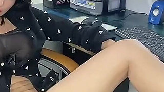 Masturbation and Blowjob in the Office with My Boss