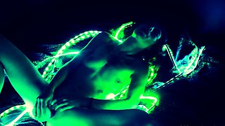 Blonde tight pussy babe solo toy fun in glamour masturbation