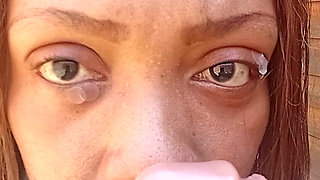 Face Fetish, Lip Ferish, Extreme Close-up Countdown to Cum.