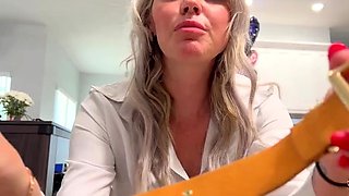 Femdom Puppy Play - Kody Makes Her Sub Lap Up Foot Water